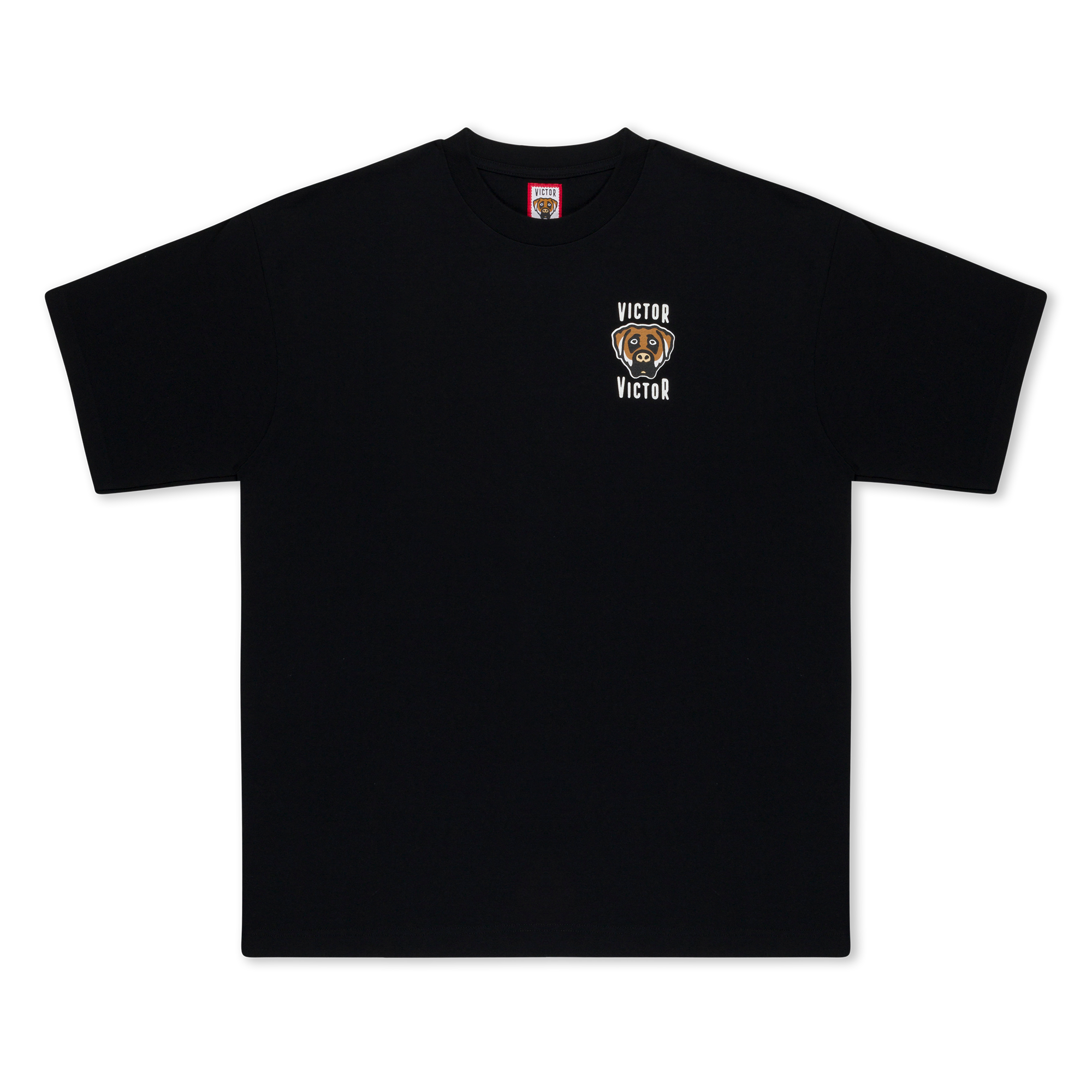 DOG LOGO T-SHIRT (BLACK) – VICTOR VICTOR WORLDWIDE