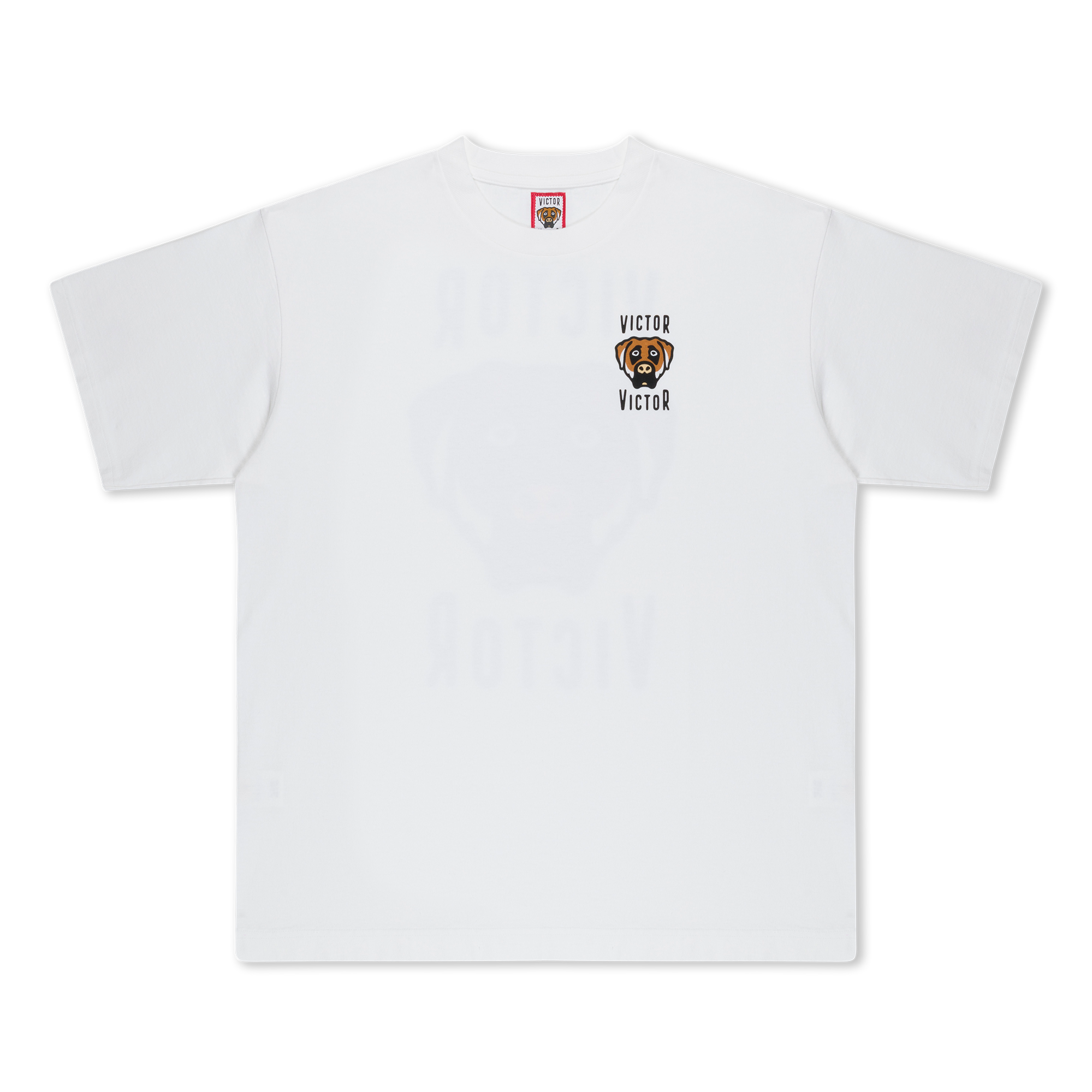 DOG LOGO T-SHIRT (WHITE) – VICTOR VICTOR WORLDWIDE