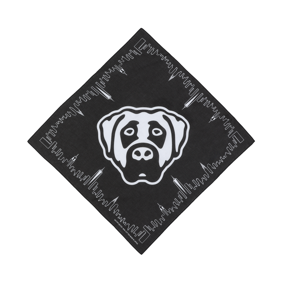 DOG LOGO BANDANA (BLACK)