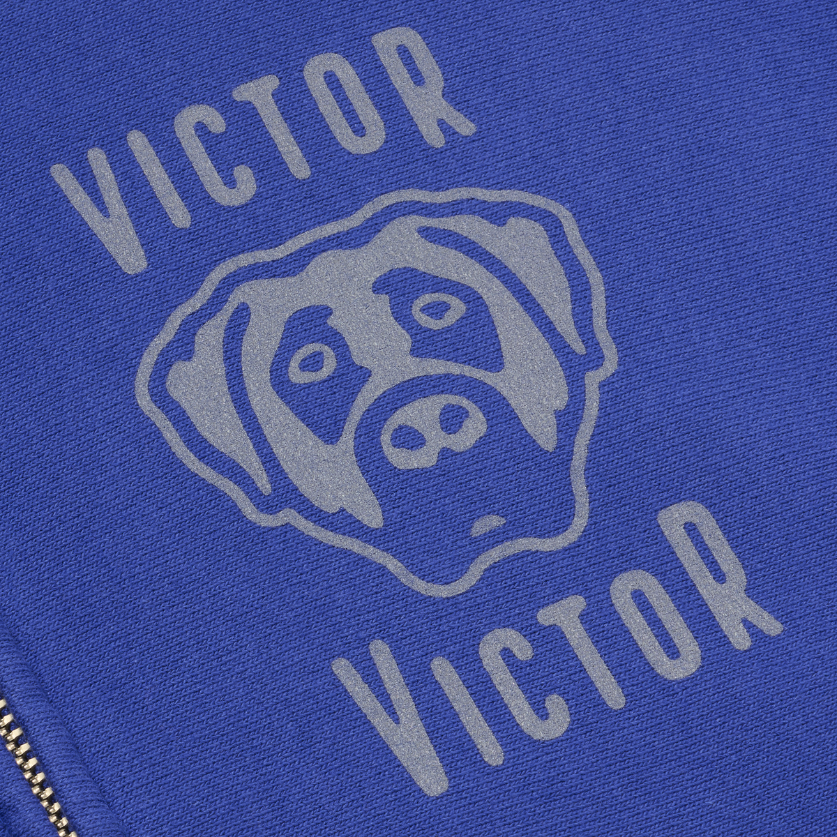 DOG LOGO HEAVYWEIGHT ZIP HOODIE (BLUE)