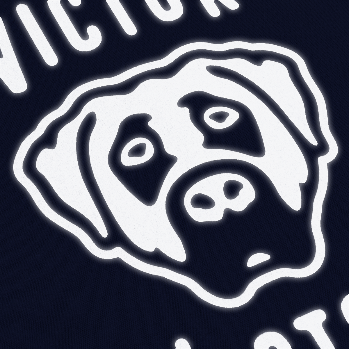 DOG LOGO HEAVYWEIGHT ZIP HOODIE (BLUE)