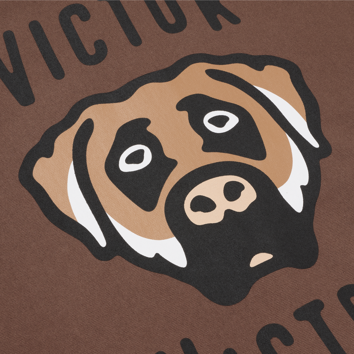 DOG LOGO HEAVYWEIGHT ZIP HOODIE (BROWN)