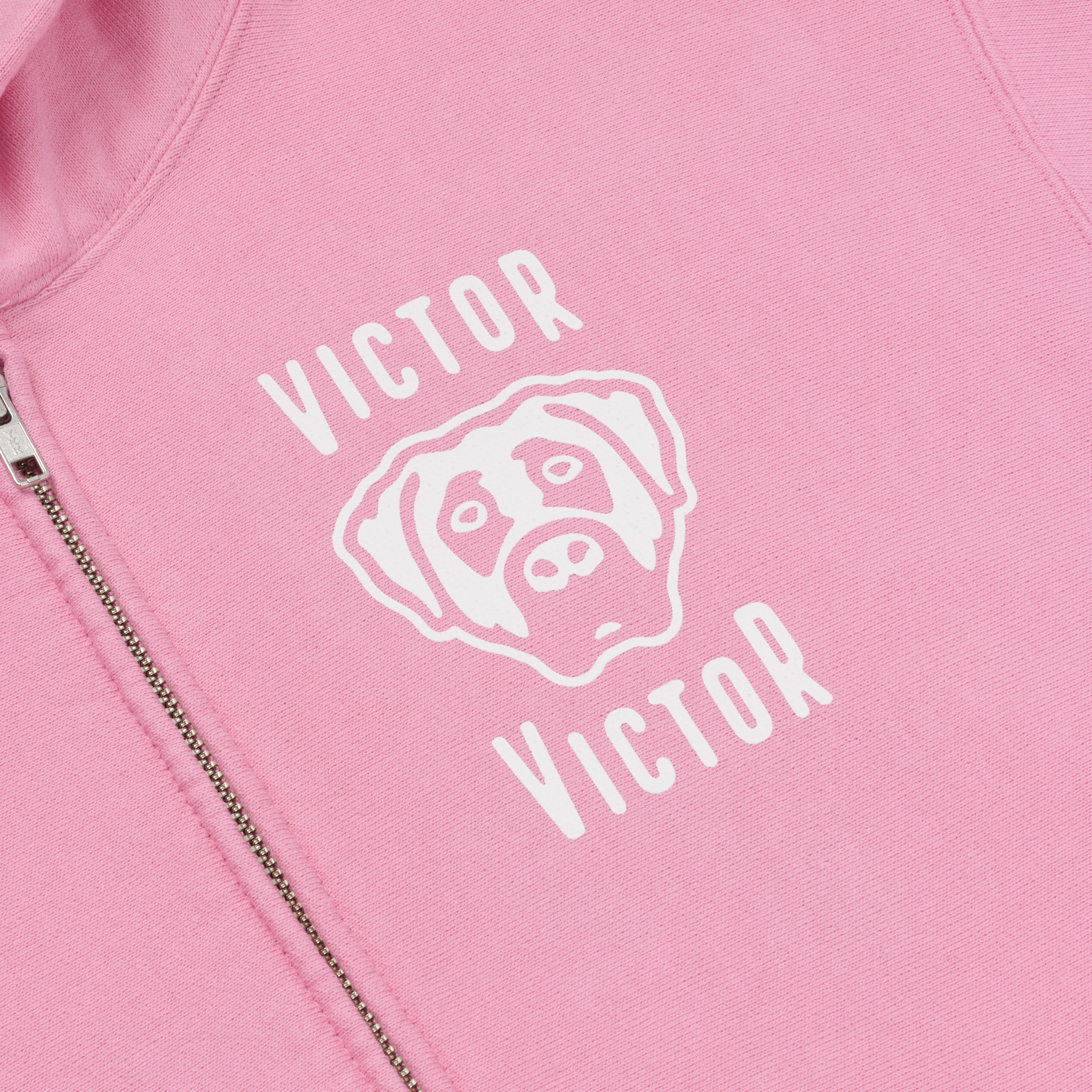 DOG LOGO HEAVYWEIGHT ZIP HOODIE (PINK)