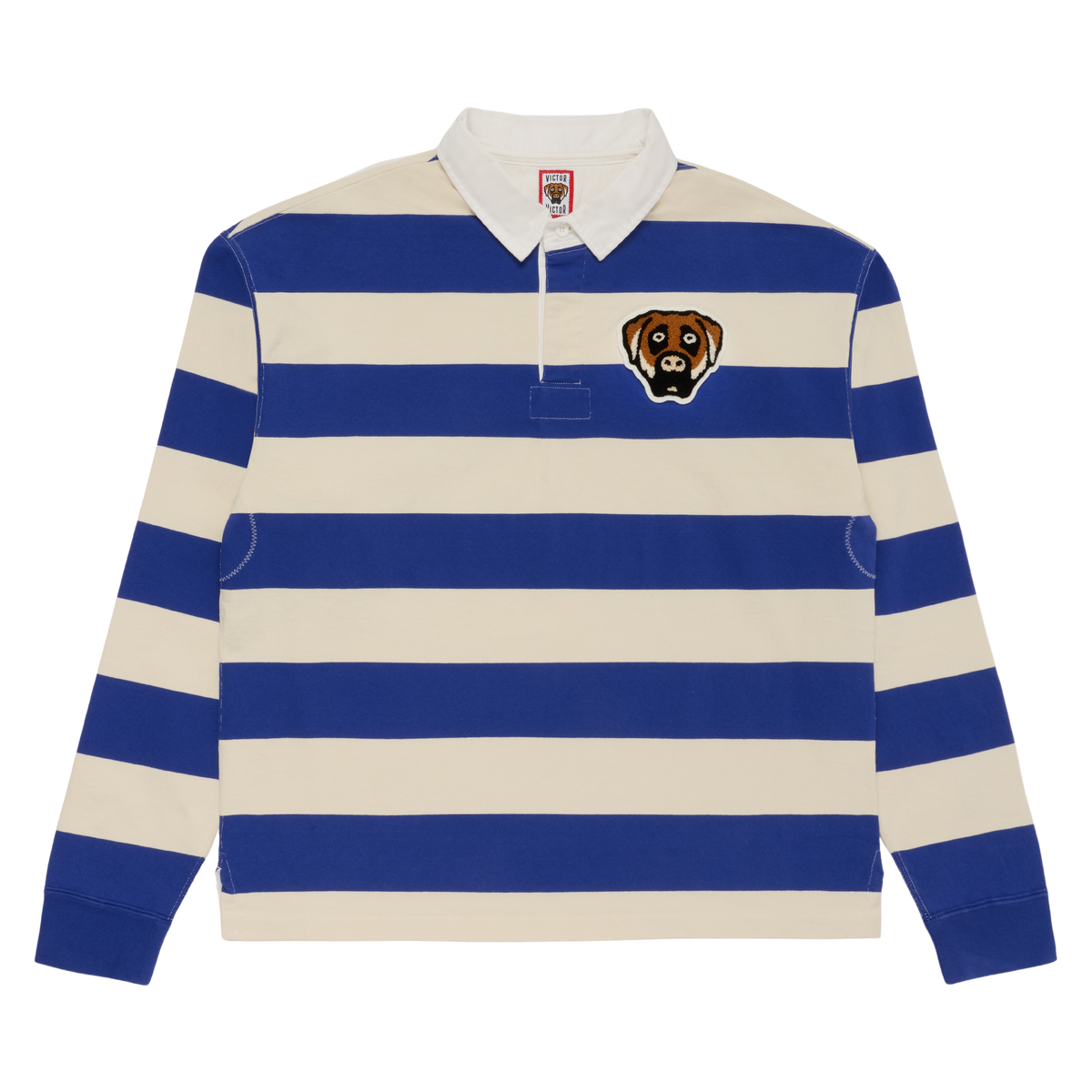 DOG LOGO RUGBY (BLUE/WHITE)
