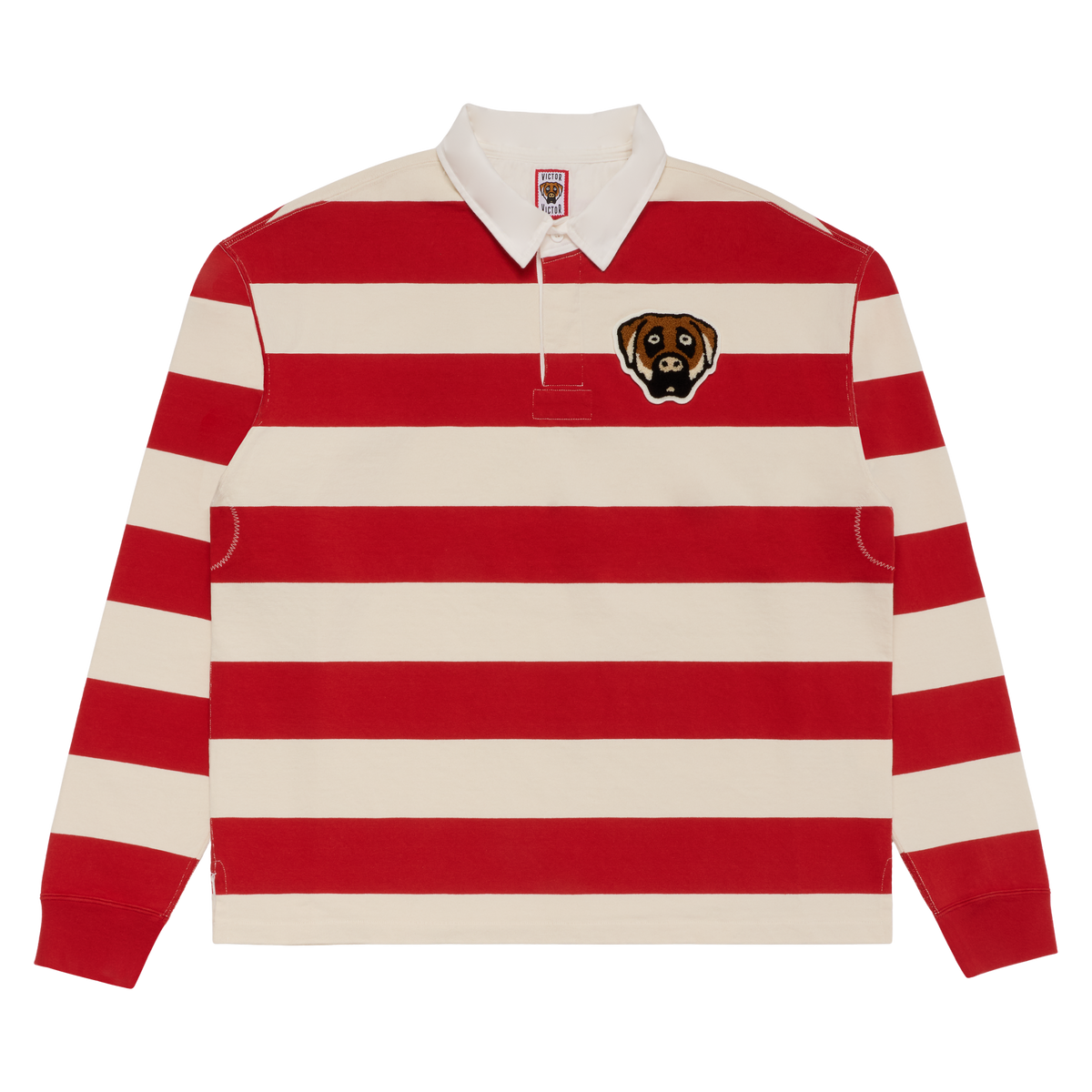 DOG LOGO RUGBY (RED/WHITE)