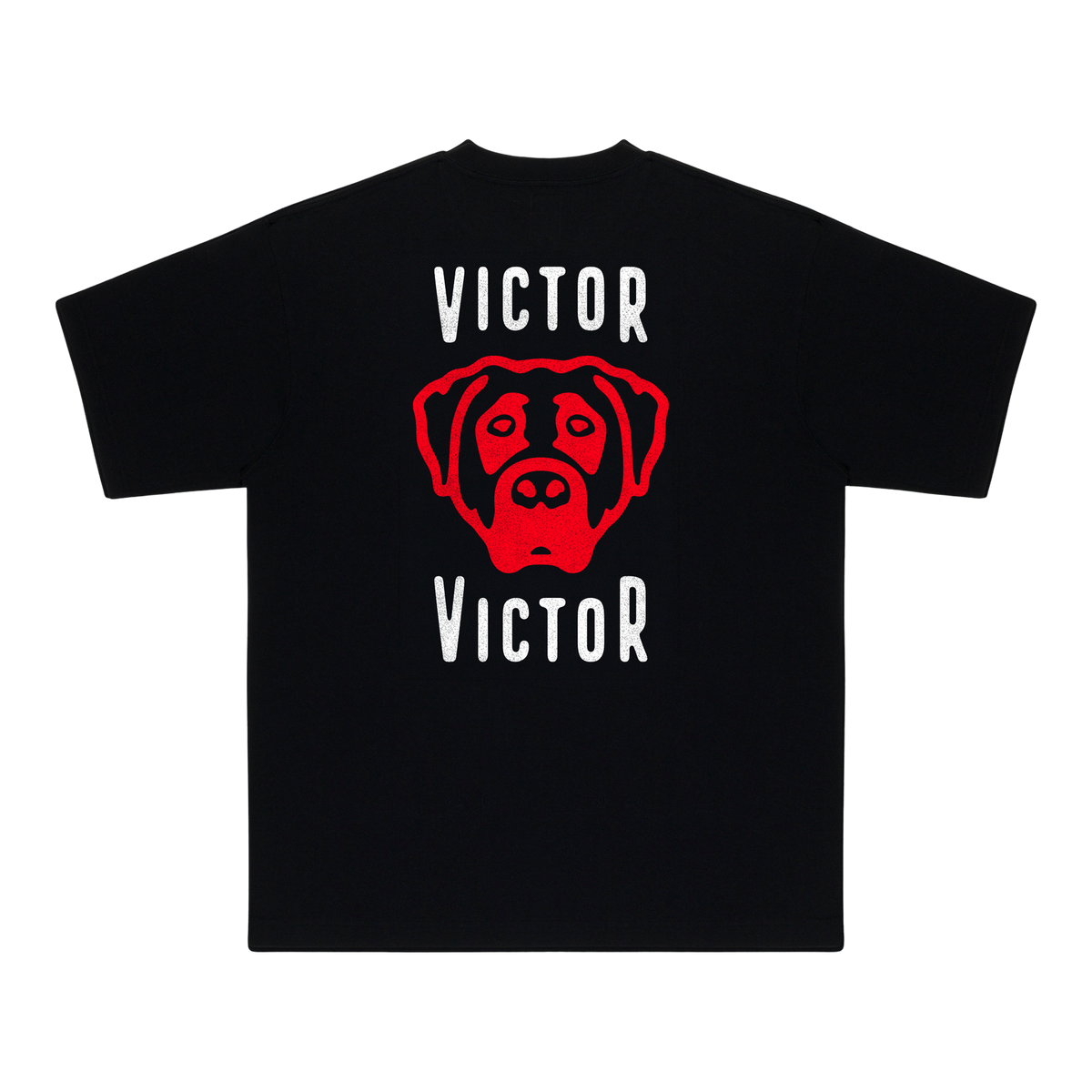 DOG LOGO T-SHIRT (BLACK/RED)
