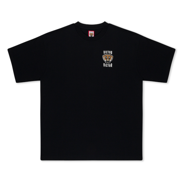 DOG LOGO T-SHIRT (BLACK) – VICTOR VICTOR WORLDWIDE