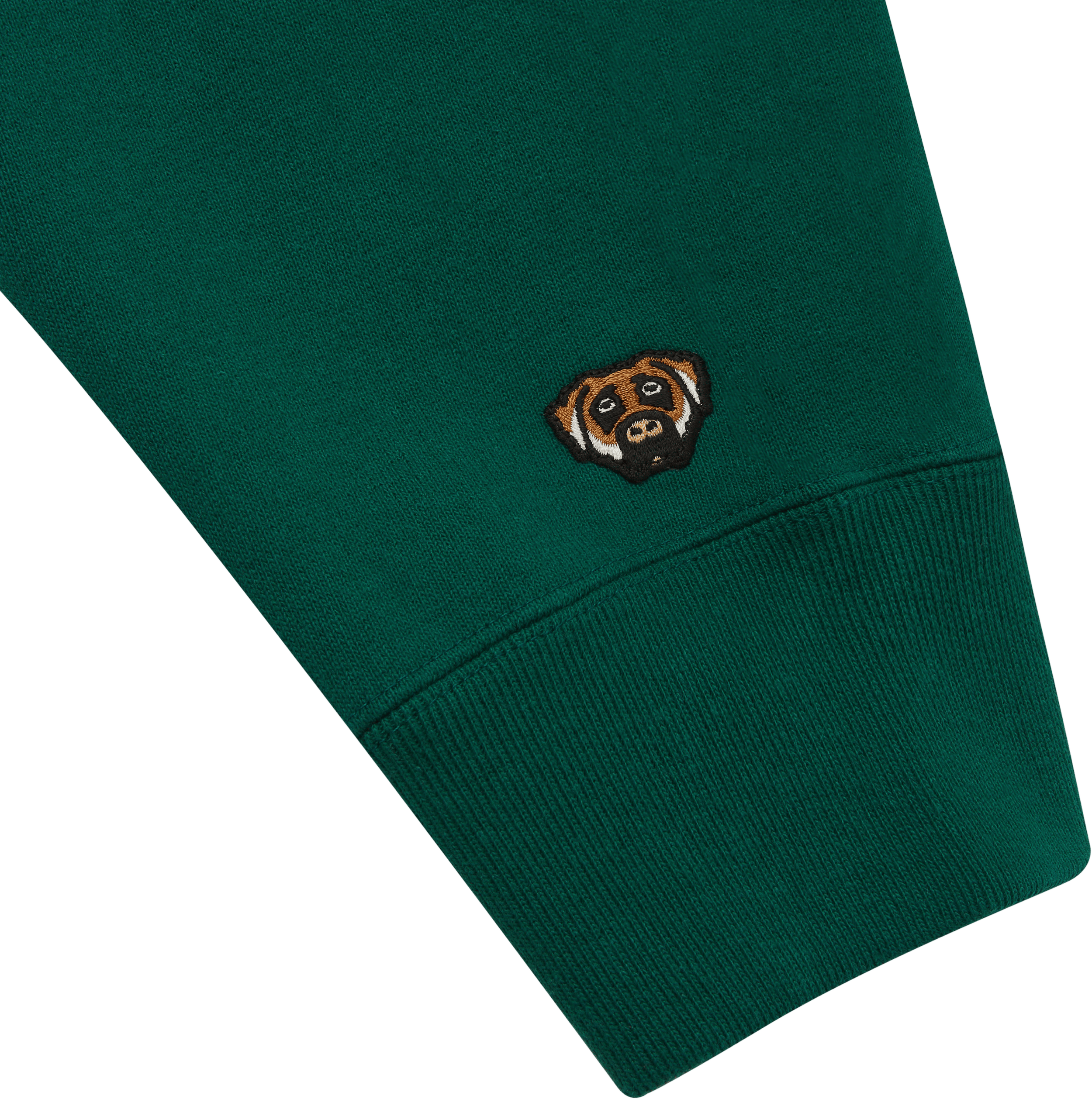 REFLECTIVE LOGO ZIP HOODIE (GREEN)