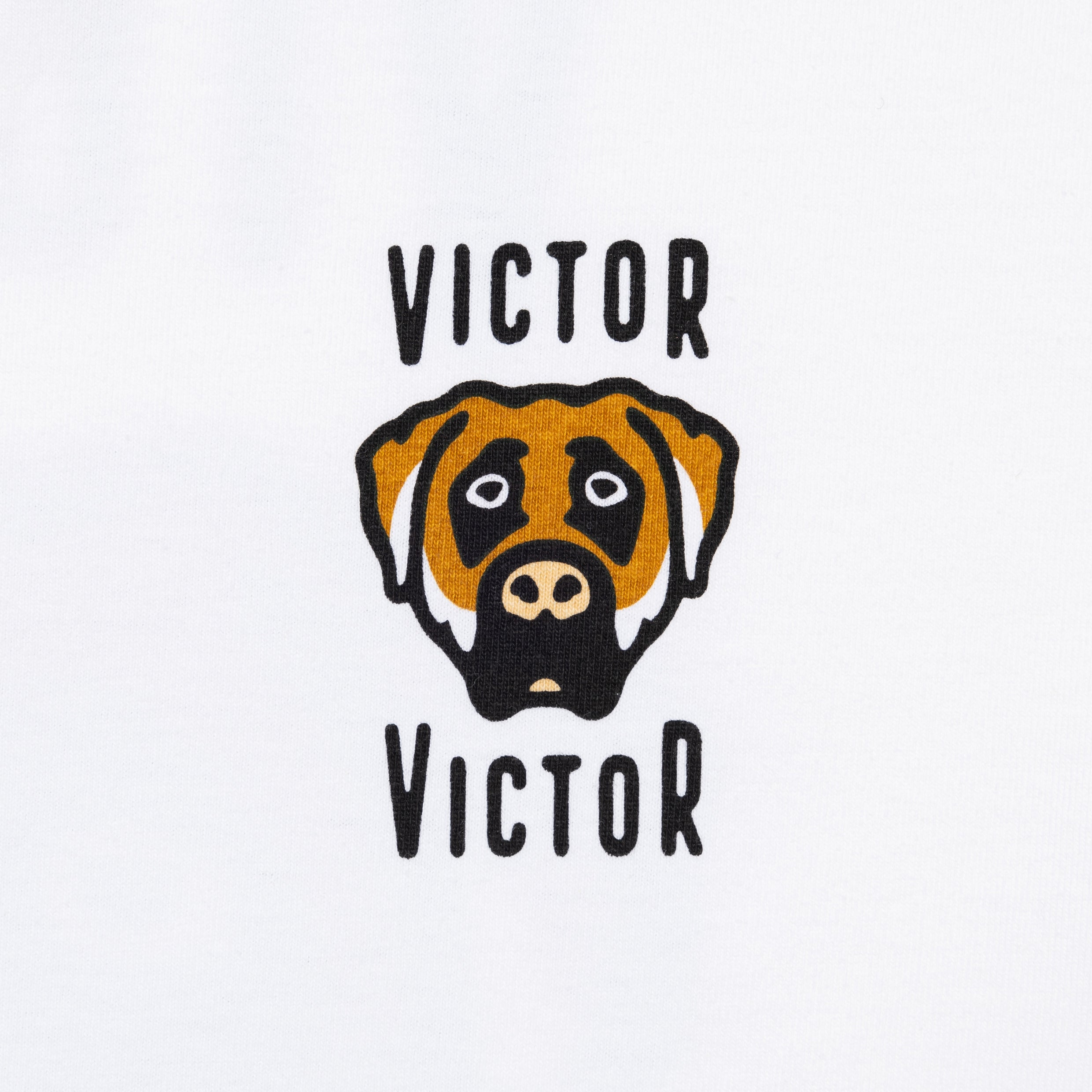 DOG LOGO LONGSLEEVE T-SHIRT (WHITE) – VICTOR VICTOR WORLDWIDE